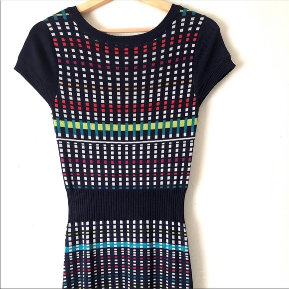 Laundry by Shelli Segal multi colored form fitting  knit dress in size Small - Picture 13 of 13
